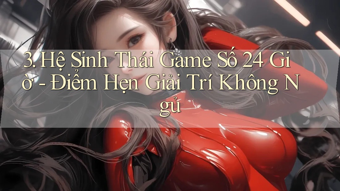3. Hệ Sinh Thái Game Số 24 Giờ - Điểm Hẹn Giải Trí Không Ngủ