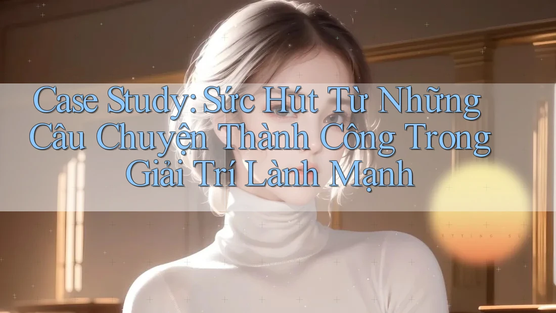 Case Study: Sức Hút Từ Những Câu Chuyện Thành Công Trong Giải Trí Lành Mạnh