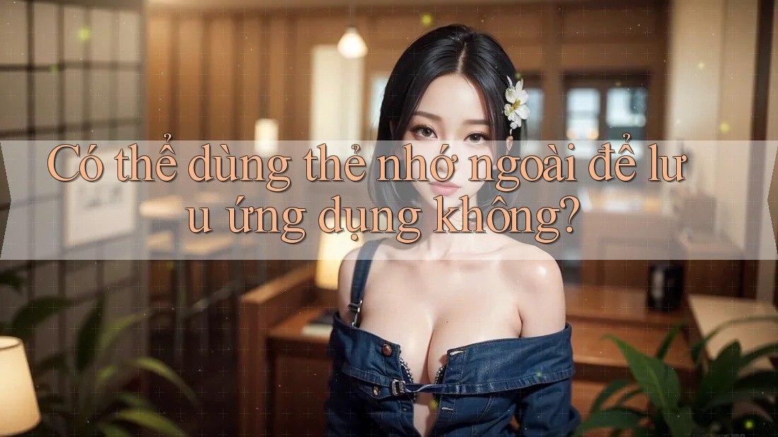 Có thể dùng thẻ nhớ ngoài để lưu ứng dụng không? Có thể dùng thẻ nhớ ngoài để lưu ứng dụng không?