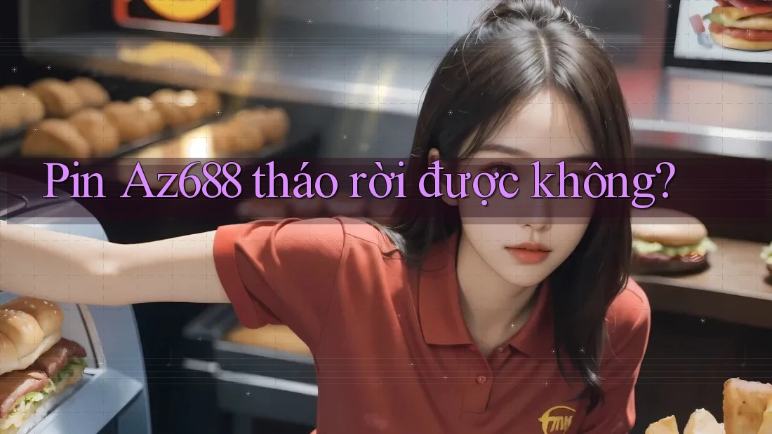 Pin Az688 tháo rời được không?