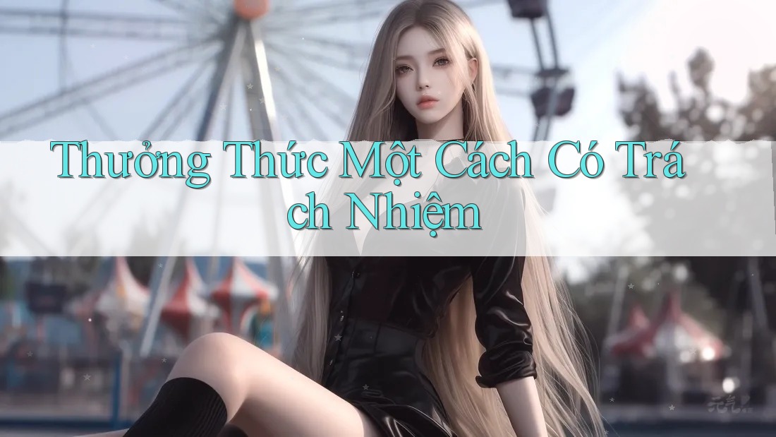 Thưởng Thức Một Cách Có Trách Nhiệm Thưởng Thức Một Cách Có Trách Nhiệm