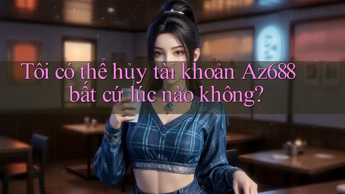 Tôi có thể hủy tài khoản Az688 bất cứ lúc nào không? Tôi có thể hủy tài khoản Az688 bất cứ lúc nào không?