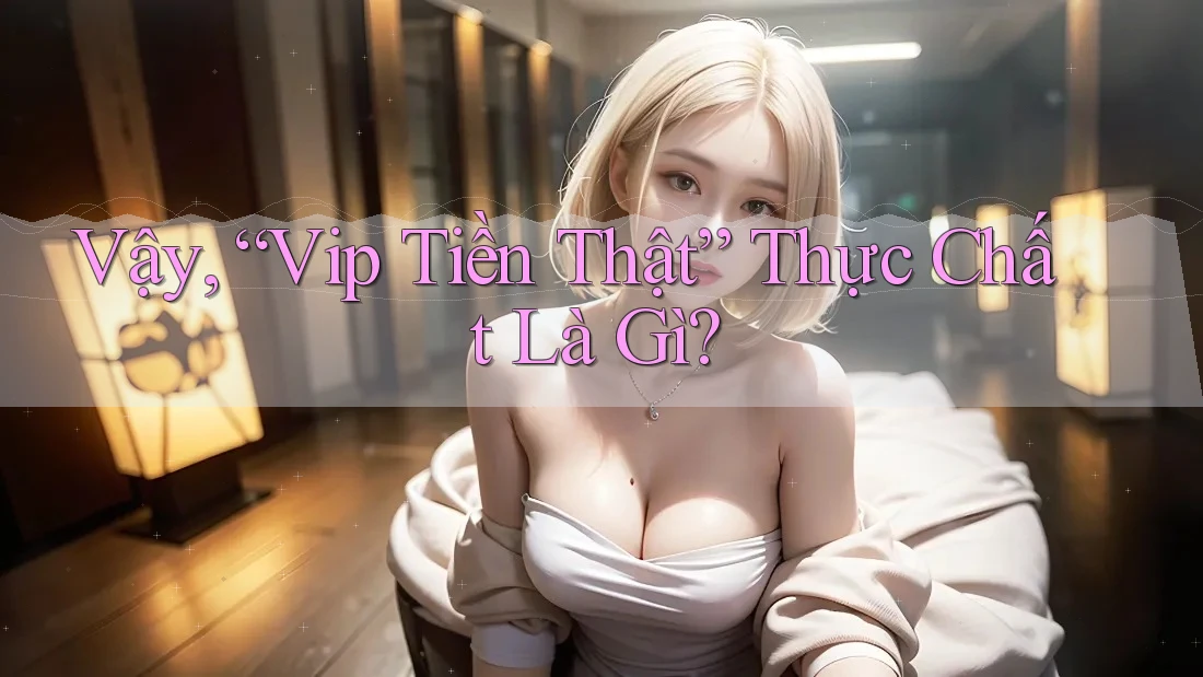 Vậy, “Vip Tiền Thật” Thực Chất Là Gì? Vậy, “Vip Tiền Thật” Thực Chất Là Gì?